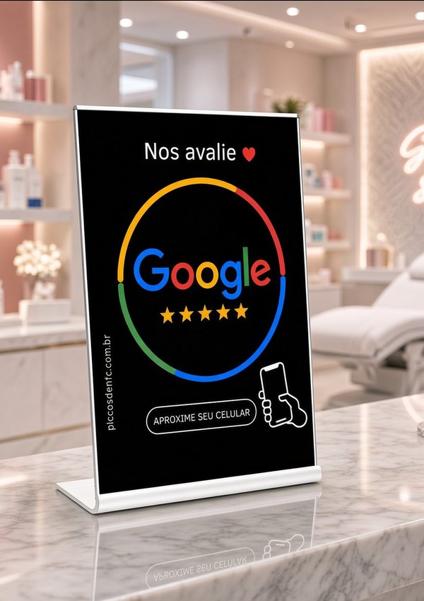 Display NFC Google no balcão — Placas de NFC